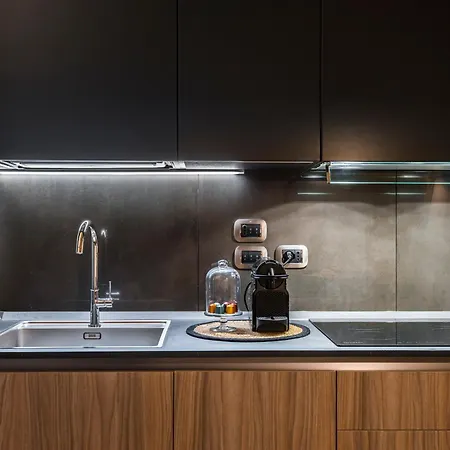 Apartment Eco Chic With Sofa Bed And Kitchen By Design Club Collection